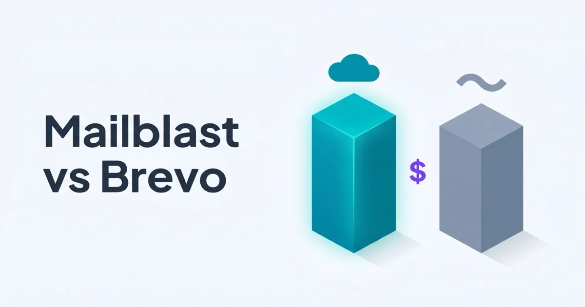 Isometric illustration of a tall teal pillar with a cloud shape above it next to a shorter slate gray pillar with a wave shape above it and a single purple dollar sign accent between them